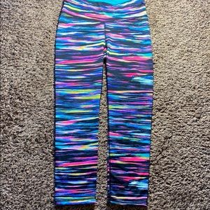 rainbow capri leggings